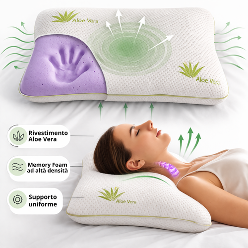 Cuscini Memory Aloe